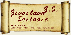 Živoslava Sailović vizit kartica